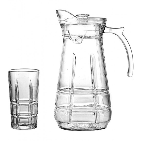 Jogo De Jarra 1,7l Com 6 Copos Altos 278ml